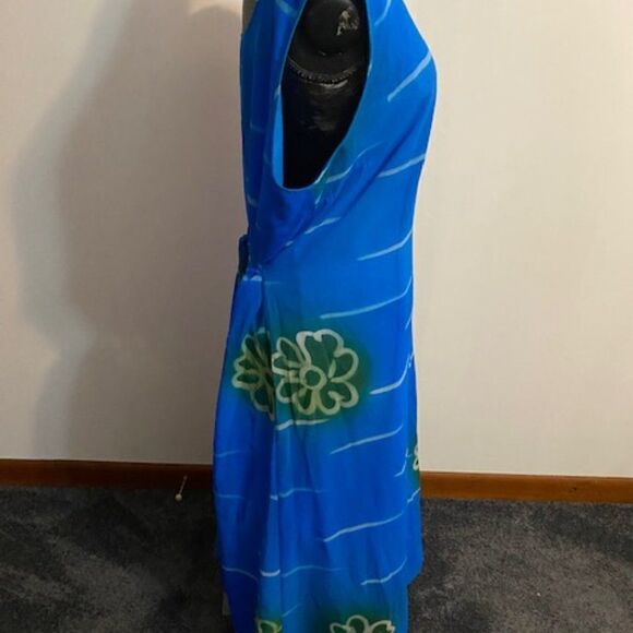 Nancy-k Blue, Green sleeveless dress, size 1X - Picture 4 of 5